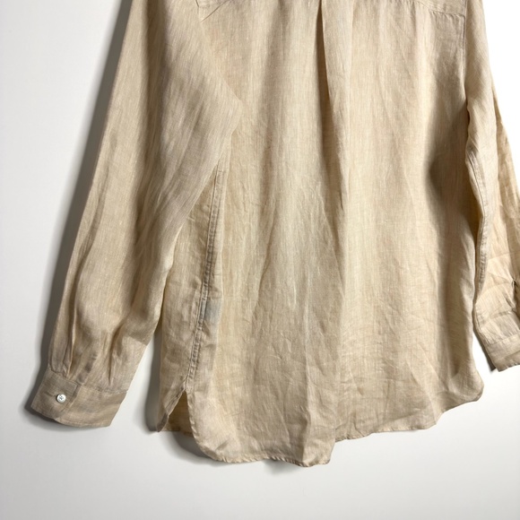 J. MCLAUGHLIN Linen Long Sleeve Button Down Shirt - Picture 6 of 8